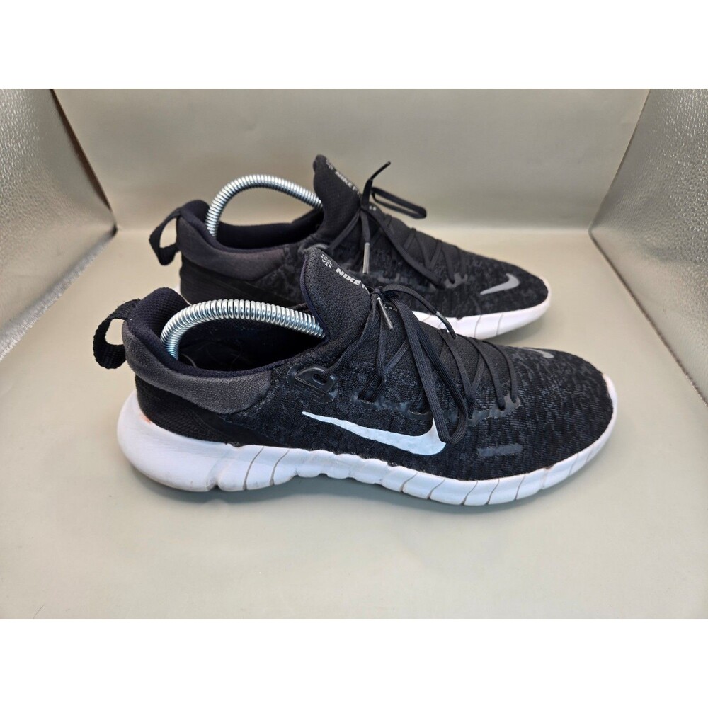Nike Free Run 5.0 NN Shoes Womens 9.5 Black White Road Running Athletic Sneakers